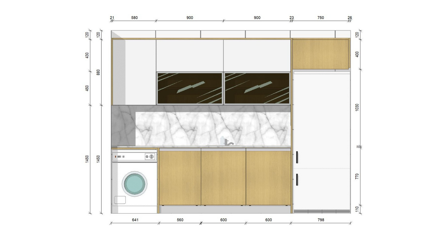 Diseños de planos de cocina online en 24/48h